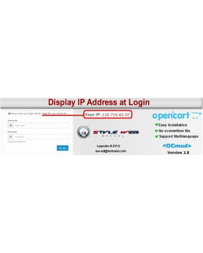 [OCmod] Display IP Address at Login